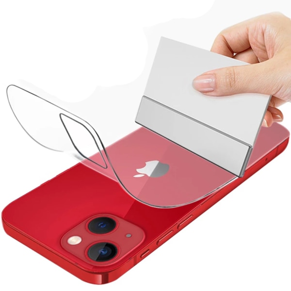 3-PACK iPhone 13 Mini Baksida Hydrogel Skärmskydd 0,3mm Transparent/Genomskinlig