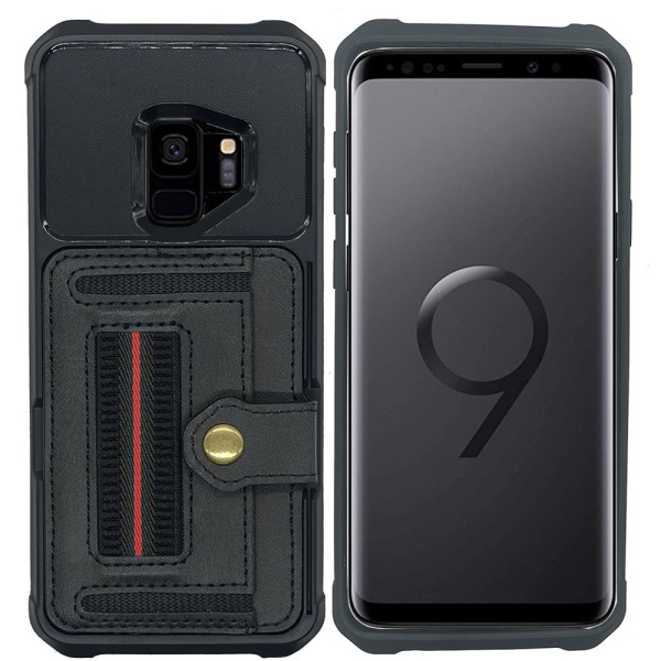 Etui med kortslot - Samsung Galaxy S9 Röd