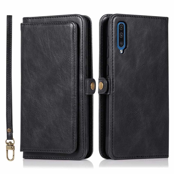 Praktisk lommebokdeksel - Samsung Galaxy A50 Brun
