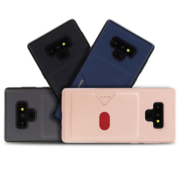 Samsung Galaxy Note 9 - Cover med kortrum Roséguld