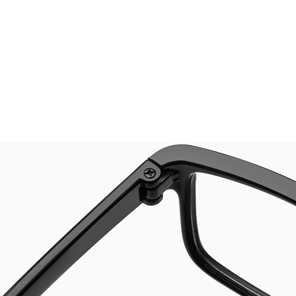 Glat foldbare læsebriller med styrke Svart +3.5
