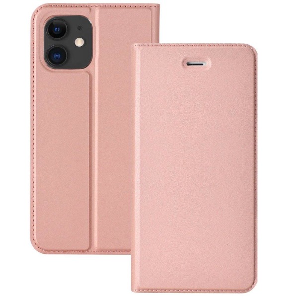 iPhone 12 Mini - Elegant Smart Pl�nboksfodral Roséguld