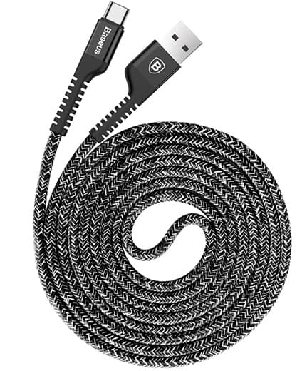 BASEUS Type-C-kabel (Android) Snabbladdning/Anti-Break Röd Röd