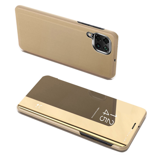 Huawei P40 Lite - Praktiskt Smart Fodral Guld