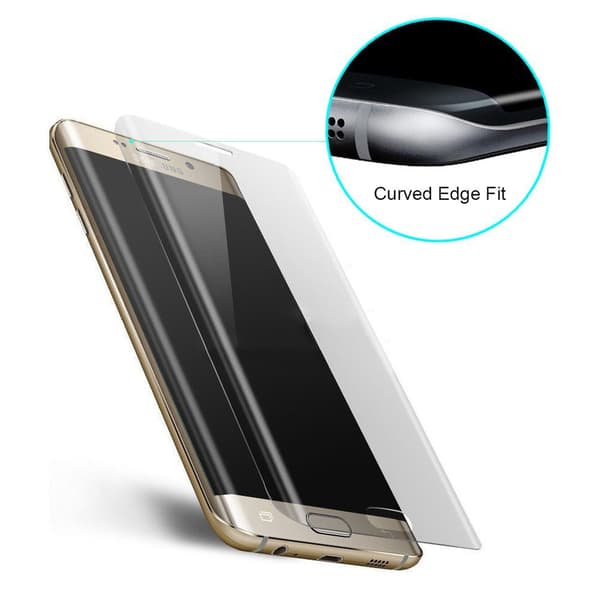 Samsung Galaxy S8 (2-PACK) HeliGuard EXXO-näytönsuoja kehyksellä Silver/Grå