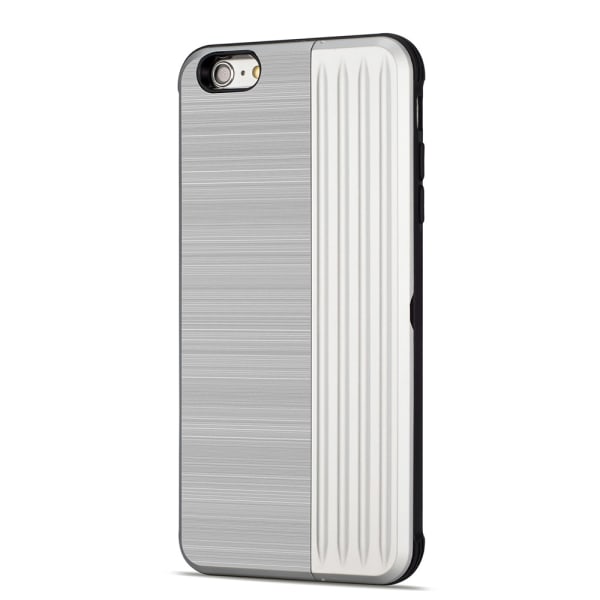 iPhone 6/6S Plus - Stilig deksel med kortspor og mobilstativ Rosa Rosa