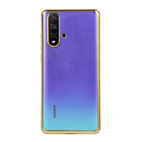 Elegant Skyddande Silikonskal - Huawei Nova 5T Guld