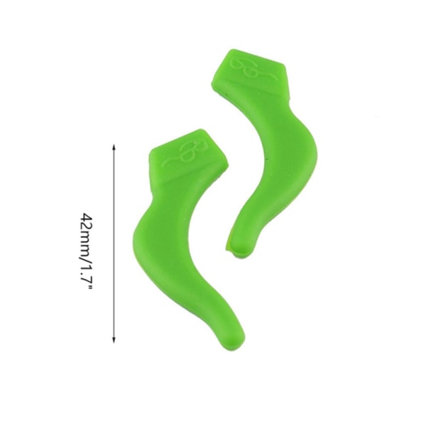 Praktisk Anti-Slip Slidfast Brillekrog Grön