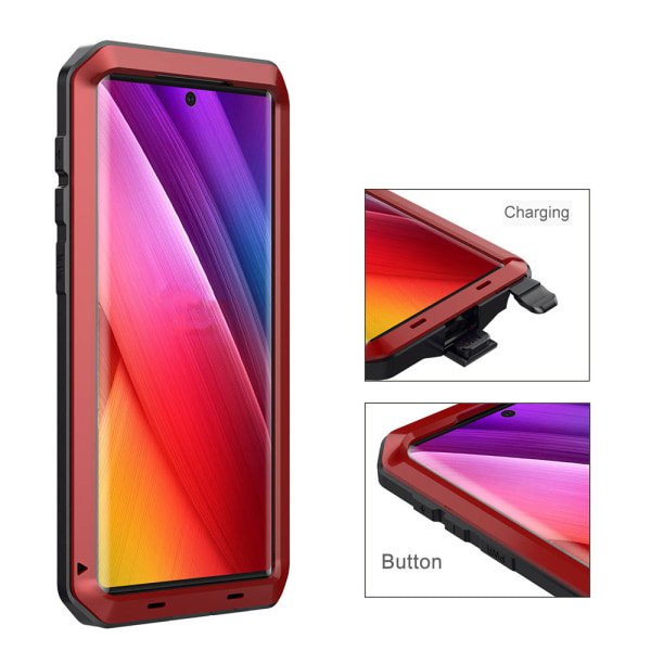 Stilrent Skyddsskal i Aluminium - Samsung Galaxy Note10 Röd