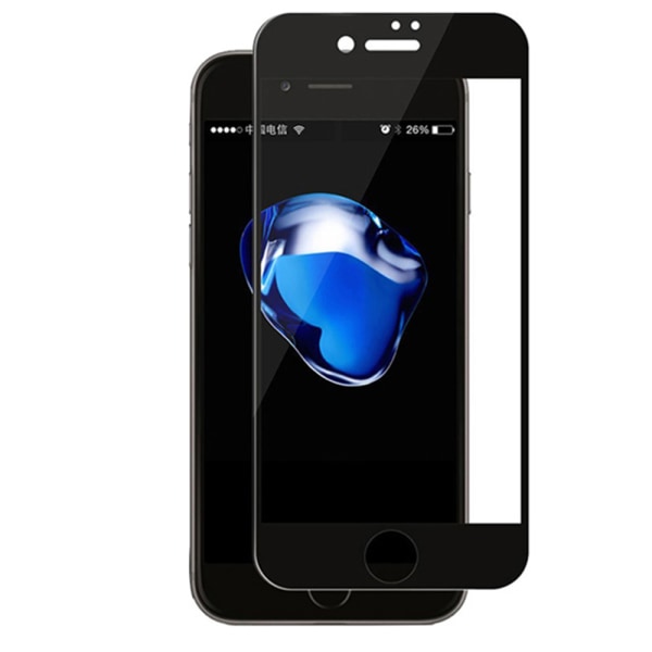 iPhone SE (2020) 4-PACK Skærmbeskytter 2.5D Frame 9H 0.3mm HD-Clear Svart