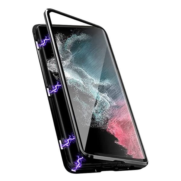 Samsung Galaxy S24 - Kraftig Dobbelt Magnetisk Deksel Blå