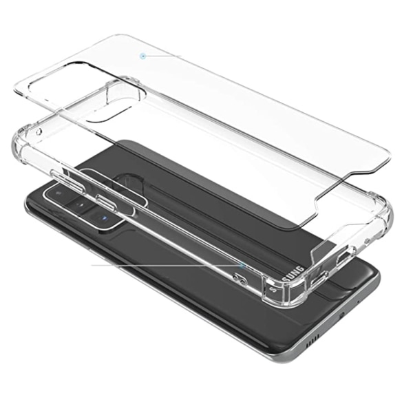 Huawei P40 - silikonikuori (paksu kulma) Transparent/Genomskinlig