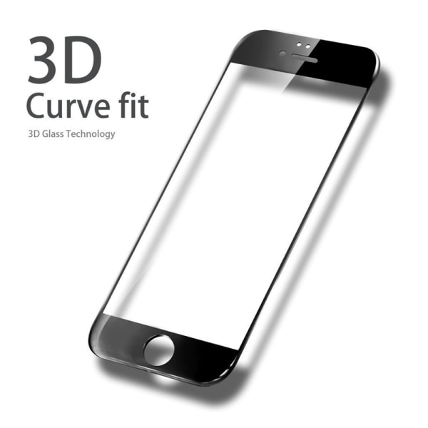 iPhone 7 Plus 2-PACK skjermbeskytter 3D 9H 0,2 mm HD-Clear Svart