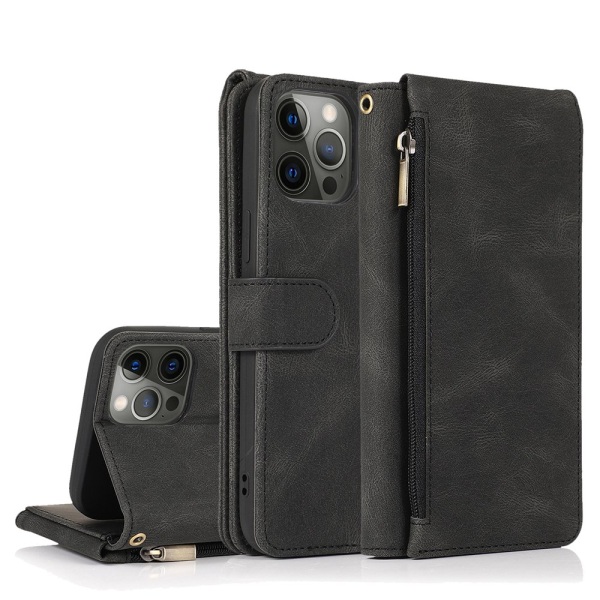 iPhone 12 Pro Max - Solid og stilig lommebokdeksel Roséguld