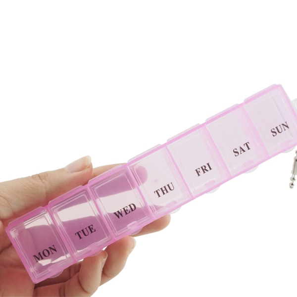Effektiv fleksibel medisin Dosett tablettveske Genomskinlig