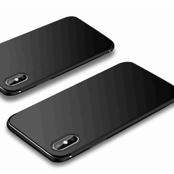 iPhone XS Max - Stilig matt silikondeksel fra NKOBEE Svart