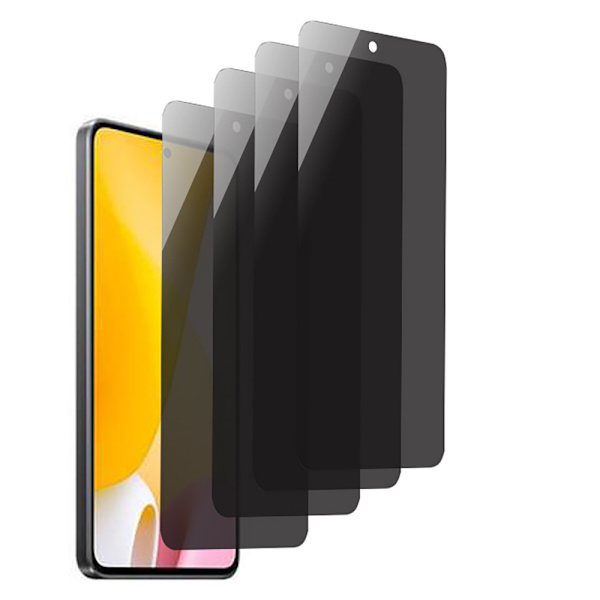 3-PACK Redmi Note 11 Pro 5G Skärmskydd Anti-Spy HD 0,3mm Svart