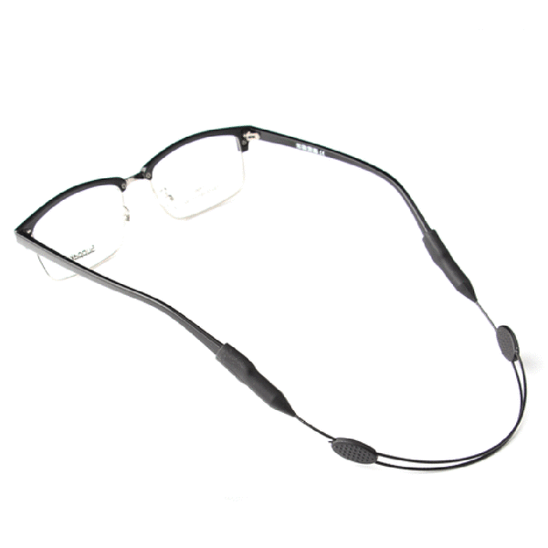 Justerbar brillesnor (senilsnor) Svart Vuxen 23-35cm