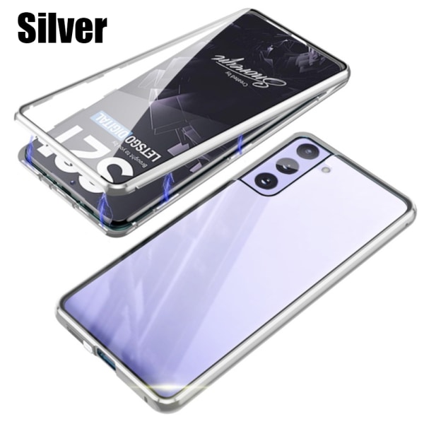 Samsung Galaxy S21 Plus - Stilrent Dubbelt Magnetiskt Skal Blå