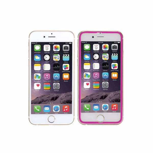 HuTech Original Protection 3D (alumiini) iPhone 6/6S Plus Rosa