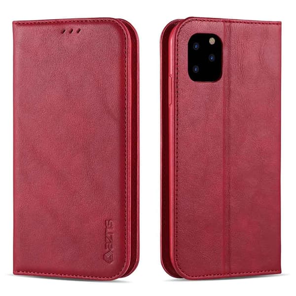 Professionellt AZNS Plånboksfodral - iPhone 11 Pro Max Ljusbrun