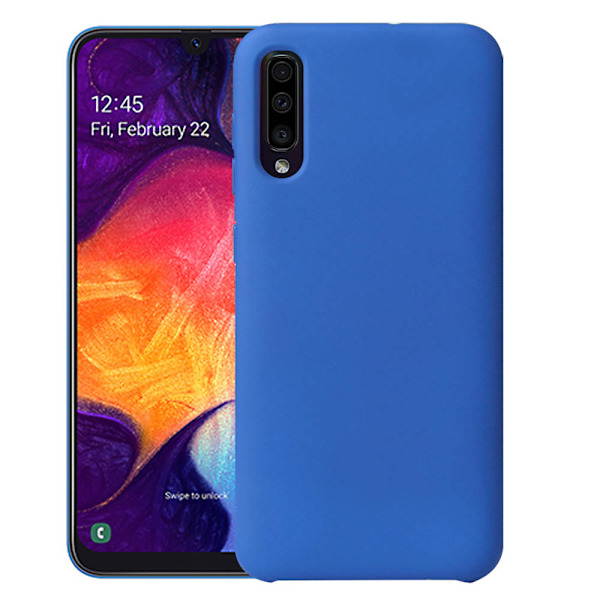 Elegant Silikonskal - Samsung Galaxy A50 Mörkblå