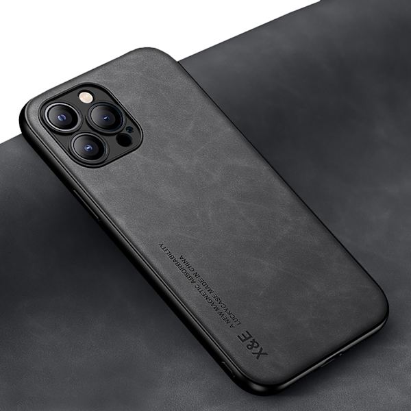 iPhone 16 Pro  Mockaskal med Magnetfäste och Klass Svart