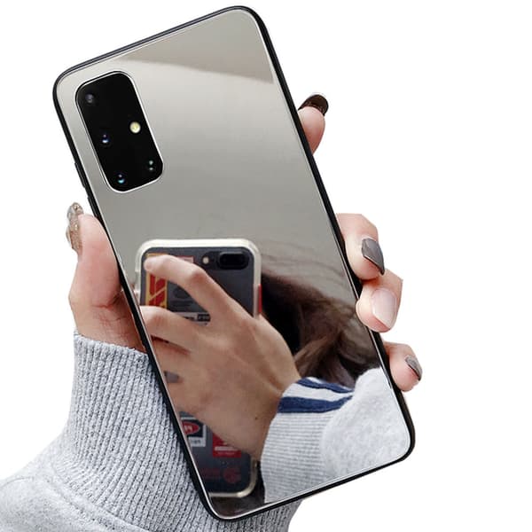 Samsung Galaxy A71 - Professionellt Skyddsskal med Spegeleffekt Silver Silver
