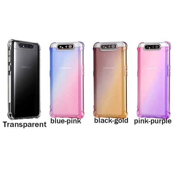 Samsung Galaxy A80 - Stilrent Silikonskal Transparent/Genomskinlig