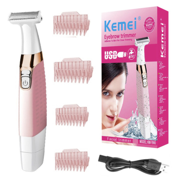 Effektfull Rakapparat / Trimmer KEMEI-1900 Rosa