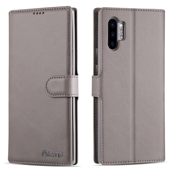 Samsung Galaxy Note10+ - Slittåligt Plånboksfodral Grå Grå