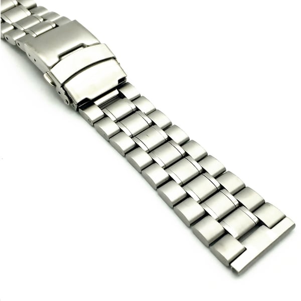Stilrent Klockarmband i Rostfritt Stål Silver 22mm