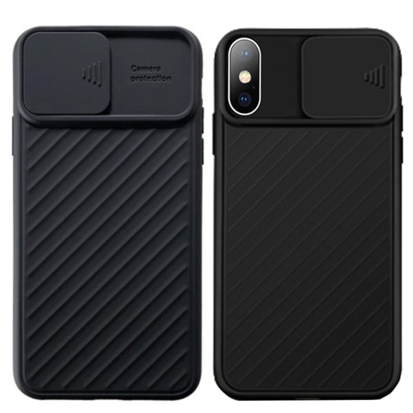 iPhone XS Max - Stilfuldt cover med kamerabeskyttelse Ljusblå