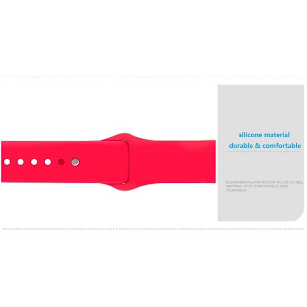 Apple Watch 42mm - Smart Silikonarmbånd LEMAN (Original) Mörkgrå M