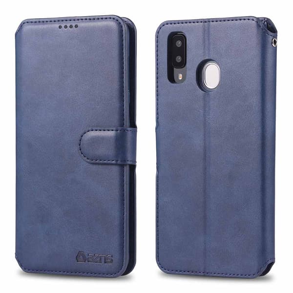 Samsung Galaxy A20E - Beskyttende lommebokdeksel Grå