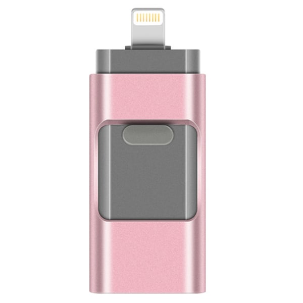 Micro-USB/Lightning Minne (128GB) Roséguld
