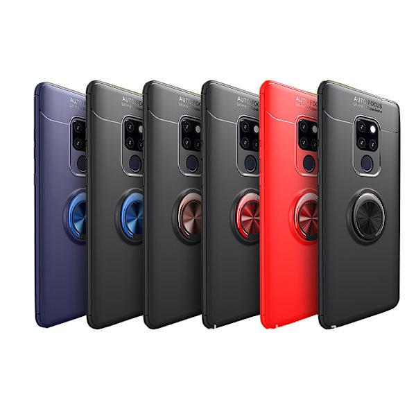 Auto Focus Hybridskal med Ringhållare - Huawei Mate 20 Pro Blå/Blå