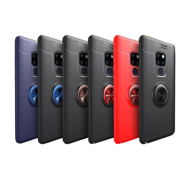 Auto Focus Hybridskal med Ringhållare - Huawei Mate 20 Pro Blå/Blå Blå/Blå