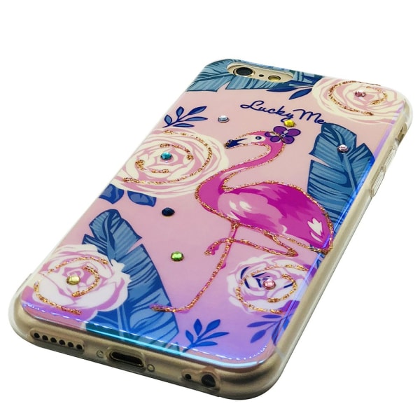 Pretty Flamingo - Retro silikonikotelo iPhone 6/6s:lle