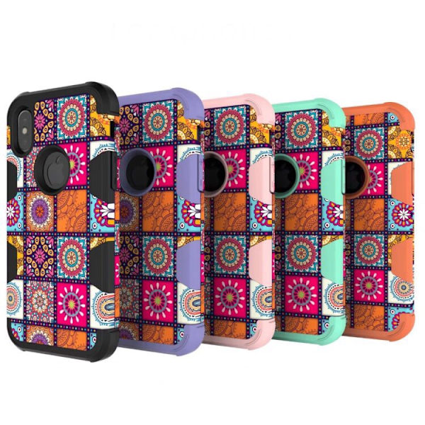 iPhone X/XS - Elegant Fodral med Maximalt Skydd Rosa Rosa