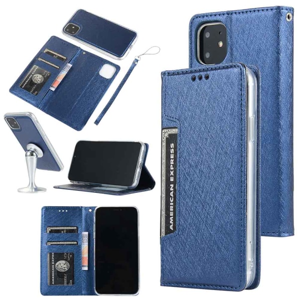 iPhone 11 Pro Max - Gjennomtenkt praktisk lommebokdeksel Blå