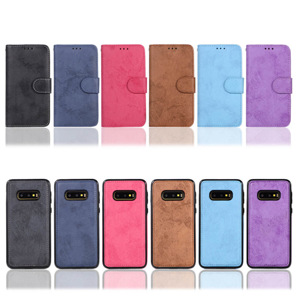Elegant Wallet Cover - Samsung Galaxy S10e Marinblå