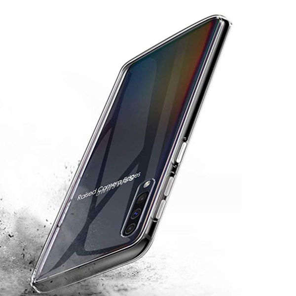 Samsung Galaxy A50 - Iskuja vaimentava tehokas silikonikuori Transparent/Genomskinlig