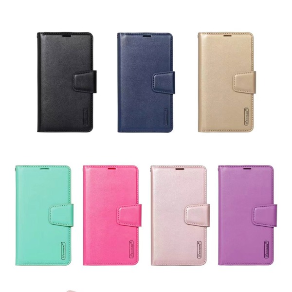 Samsung Galaxy A54 5G - Farget lommebokdeksel 3-roms Dark pink