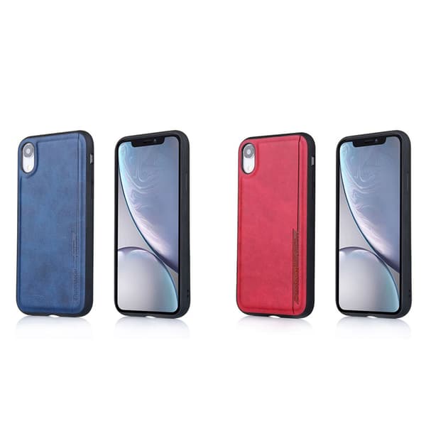 iPhone XR - Stilrent Skal i Pu-Läder Blå Blå