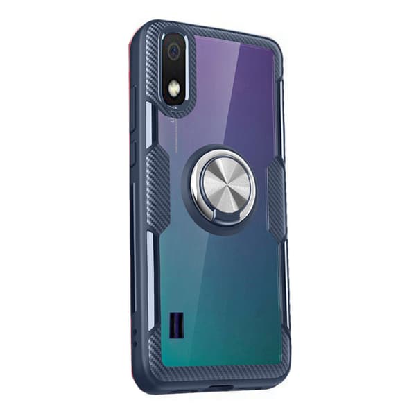 Samsung Galaxy A10 - Effektfullt Skal med Ringhållare (LEMAN) Röd