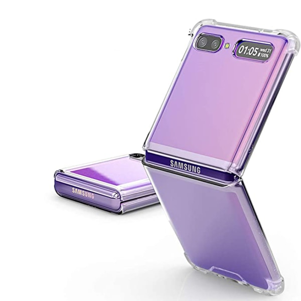 Samsung Galaxy Z Flip - St�td�mpande Skyddsskal FLOVEME Genomskinlig