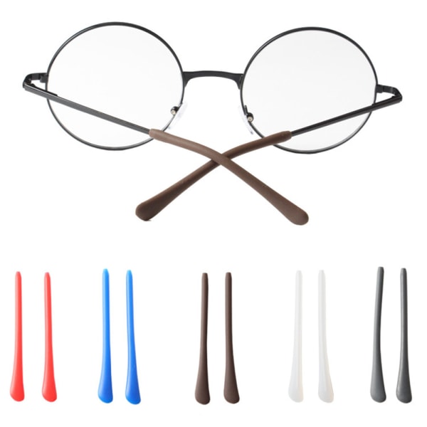1 par smarte anti-skli brillekroker i silikon Blå