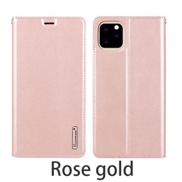 Elegant Smart Plånboksfodral - iPhone 11 Pro Max Roséguld