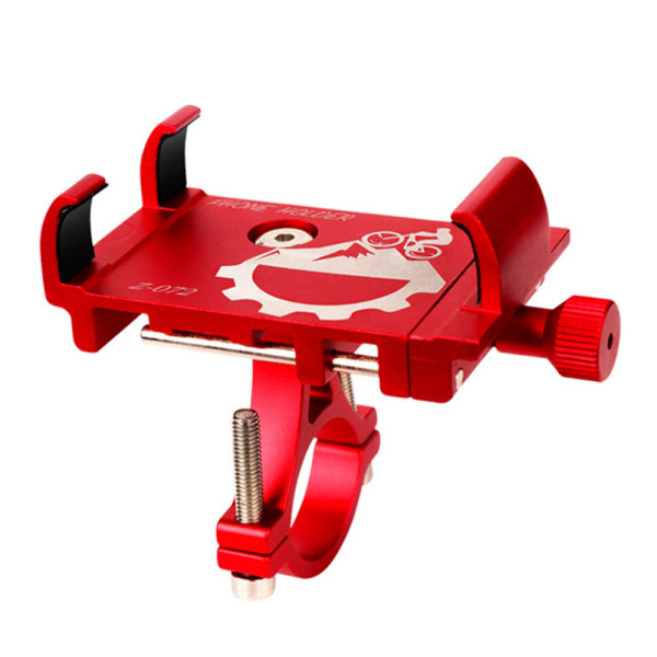 Praktisk og trygg mobiltelefonholder for sykkel Röd